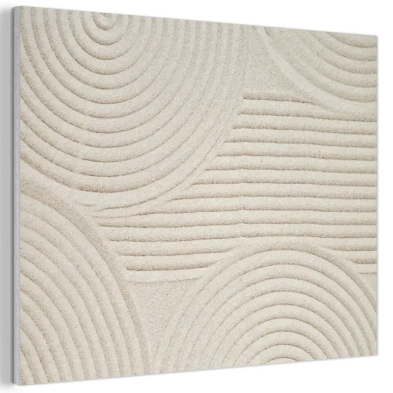 Akoestisch Schilderij 80x60 cm Patroon - Abstract - Wit Dernière Chance