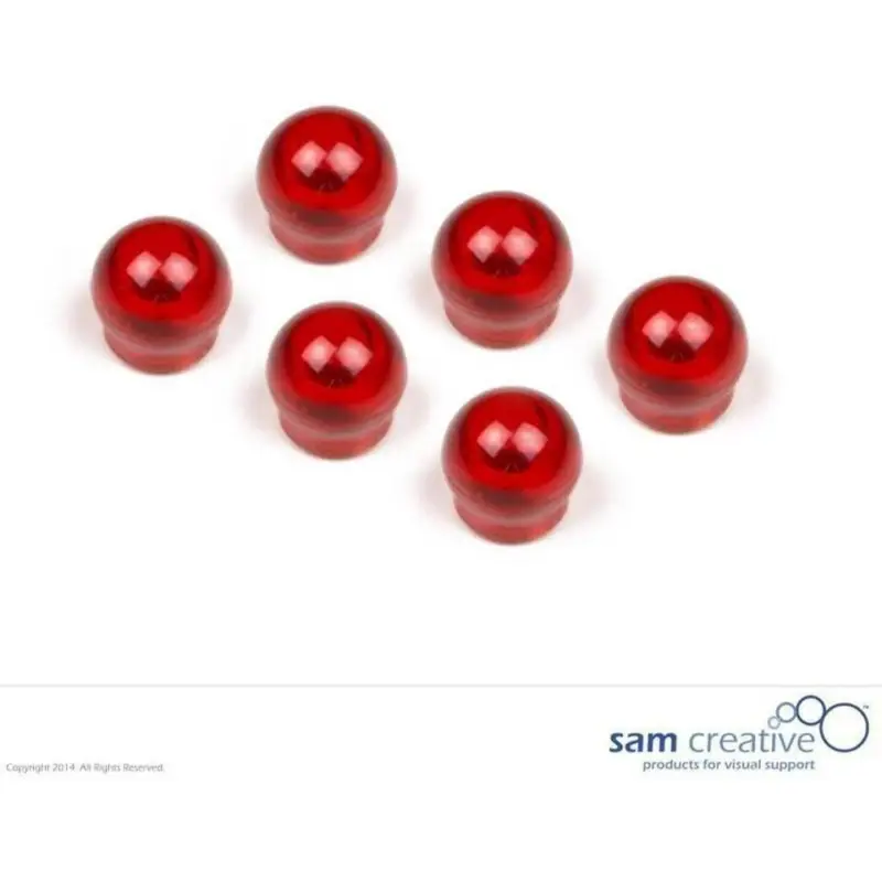 Achat Immédiat Bolmagneten Extra Sterk 15mm rood