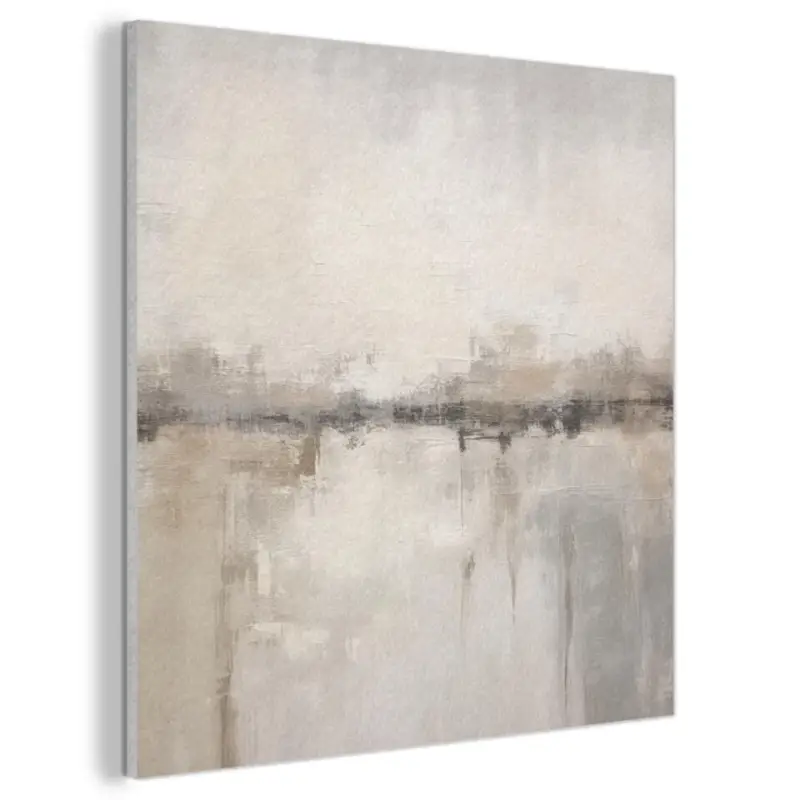 Akoestisch Schilderij 90x90 cm Moderne kunst - Abstract - Beige Achat Immédiat