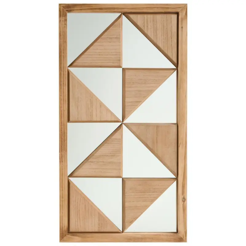 HIESVILLE - Wanddecoratie - Lichtbruin - Dennenhout Certifié