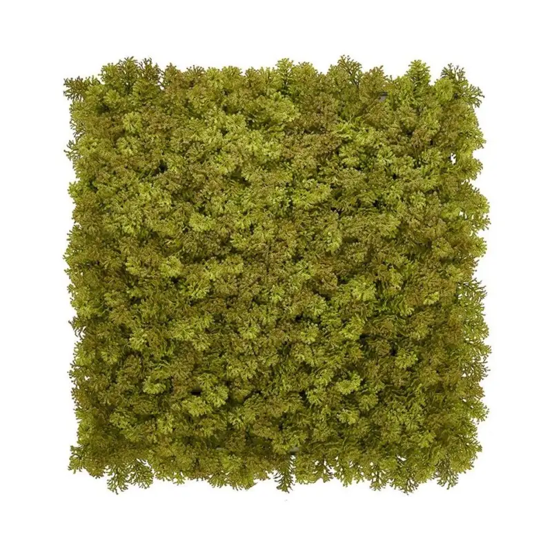 Solde Kunsthaag wandpanelen - Mospaneel legergroen - 100x100 cm