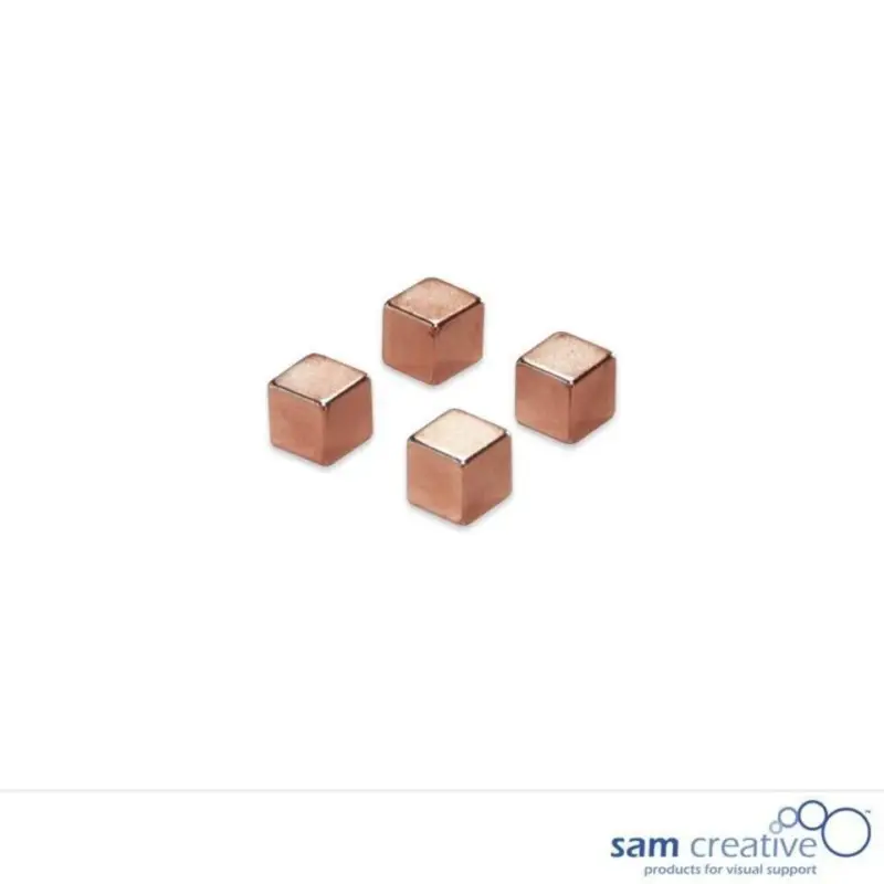 Produit De Marque Metallic Magneten 10mm Kubus brons (4st)