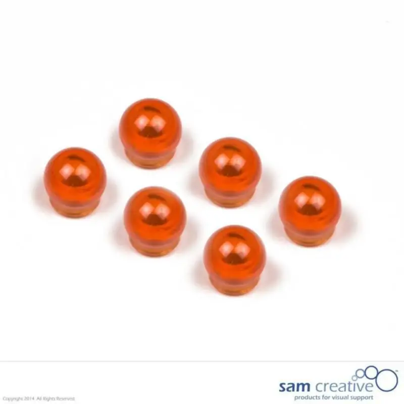Bolmagneten Extra Sterk 15mm oranje Dernière Chance