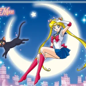 Poster Sailor Moon & Luna 91,5x61cm Marque