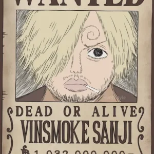 Poster One Piece - Wanted Sanji Wano 61x91,5cm Prix Choc