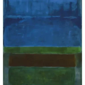 Usine Directe Kunstdruk Mark Rothko Blue, Green and Brown 71x94cm