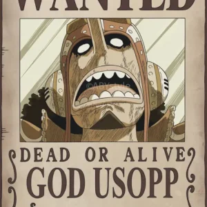 Remise Poster One Piece - Wanted Usopp Wano 38x52cm