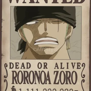 Promotion Poster One Piece - Wanted Zoro Wano 61x91,5cm