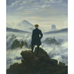 Kunstdruk Caspar David Friedrich Der Wanderer im Nebelmeer 30x40cm Promotion