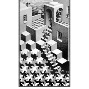 Acheter En Ligne Kunstdruk M.C. Escher Kreislauf 55x65cm