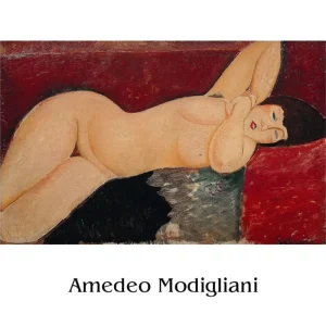 Quantité Limitée Kunstdruk Amedeo Modigliani Liegender Akt ll 50x40cm