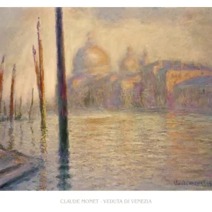 Kunstdruk Claude Monet Veduta Di Venezia 80x60cm Livraison Express