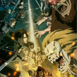 Certifié Poster Attack on Titan - Paradis vs Marley 61x91,5cm