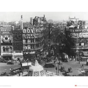 Expédition Rapide Kunstdruk Time Life - Piccadilly Circus London 1942 30x40cm