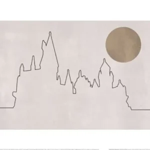 Kunstdruk Harry Potter - Hogwarts 40x30cm Offre Spéciale