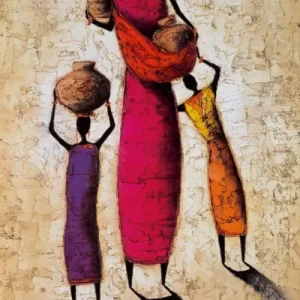 Solde Kunstdruk Michel Rauscher - Family Harmony 50x100cm
