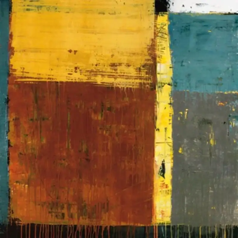 Achat Immédiat Kunstdruk Ralf Bohnenkamp - Warm Abstraction 98x98cm