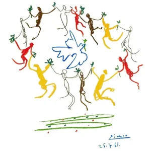 Prix Réduit Kunstdruk Pablo Picasso - La Ronde de la Jeunesse 60x80cm