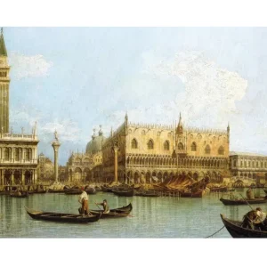 Satisfait Ou Remboursé Kunstdruk Canaletto - Molo, Venedig 80x60cm