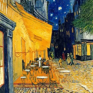 Produit De Marque Kunstdruk Vincent Van Gogh - Pavement Café at Night 50x70cm