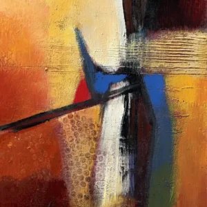 Super Prix Kunstdruk Bea Danckaert - Blue intervention 50x70cm