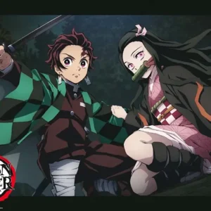 Réduction Poster Demon Slayer - Tanjiro And Nezuko Fight Position 52x38cm