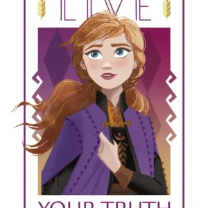 Top Vente Kunstdruk Frozen - Live Your Truth 30x40cm