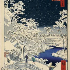 Expédié Aujourd’hui Poster The Drum Bridge and Sunset Hill at Meguro 61x91,5cm