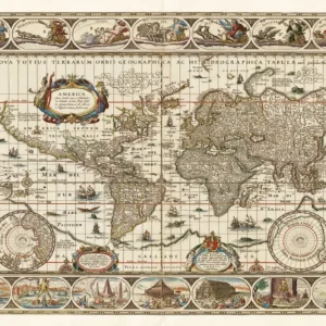 Commande En Gros Poster Ancient World Map 91,5x61cm