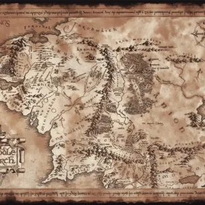 Achat Immédiat Poster Lord of the Rings - Map 91,5x61cm