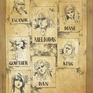 Poster The Seven Deadly Sins - Wanted 38x52cm Offre Du Jour