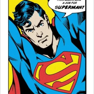 Prix Choc Kunstdruk Superman - Looks Like A Job For 40x50cm