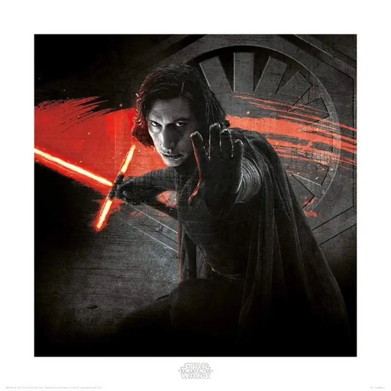 Retour Gratuit Kunstdruk Star Wars - The Last Jedi Kylo Ren Force 40x40cm