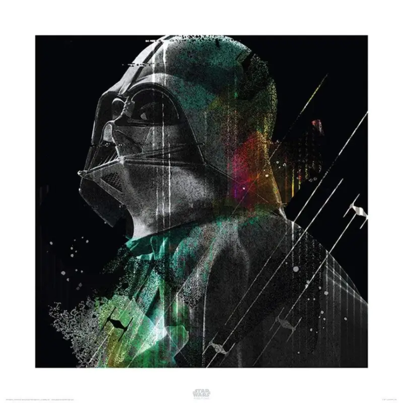 Top Vente Kunstdruk Star Wars - Rogue One Darth Vader Lines 40x40cm