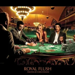 Kunstdruk Chris Consani - Royal Flush 80x60cm Nouveauté