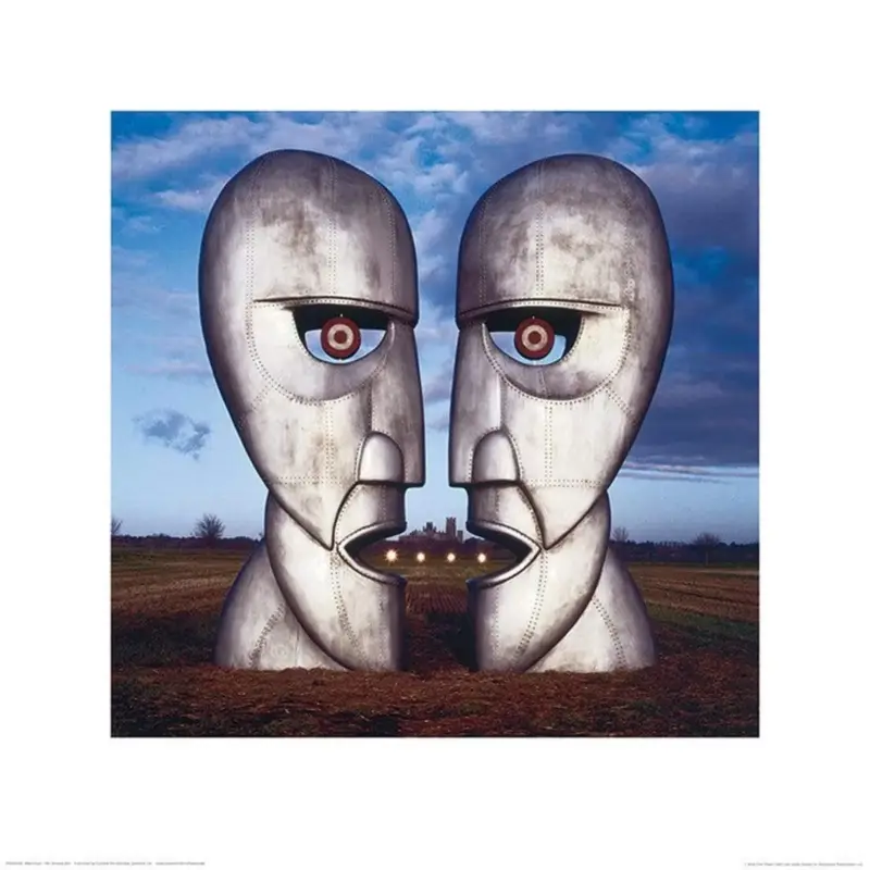 Authentique Kunstdruk Pink Floyd - The Division Bell 40x40cm
