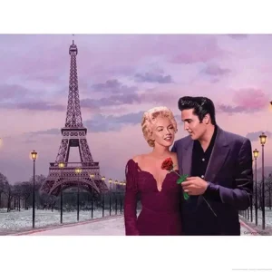 Kunstdruk Chris Consani - Paris Sunset 80x60cm Achetez Aujourd’hui