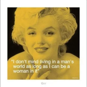Acheter Direct Kunstdruk Marilyn Monroe - iQuote Mans World 40x40cm