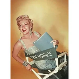 Prix Promo Kunstdruk Marilyn Monroe - Gold 30x40cm