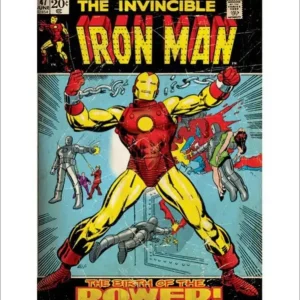 Prix Bas Kunstdruk Iron Man - Birth of Power 60x80cm