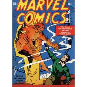 Satisfait Ou Remboursé Kunstdruk Human Torch 40x50cm