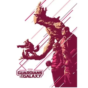 Promotion Saisonnière Kunstdruk Guardians of the Galaxy - Stance 60x80cm