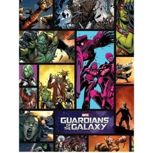 Kunstdruk Guardians of the Galaxy - Comics 60x80cm Vente Flash