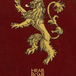 Kunstdruk Game of Thrones - Lannister 60x80cm Commander Vite