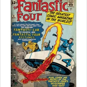 Kunstdruk Fantastic Four - Cover 60x80cm Vente Directe