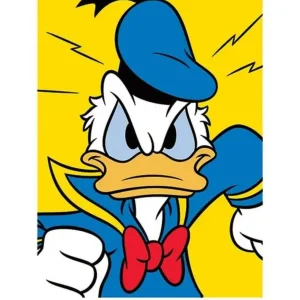 Kunstdruk Donald Duck - Mad 60x80cm Quantité Limitée