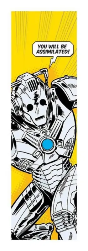 Kunstdruk Doctor Who - Comic Cyberman 33x95cm Haute Qualité