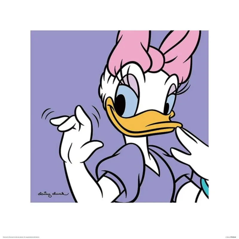 Kunstdruk Daisy Duck Lilac 40x40cm Promotion Saisonnière