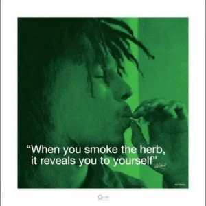 Kunstdruk Bob Marley - iQuote Herb 40x40cm Nouvel Arrivage