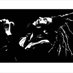 Achetez Aujourd’hui Kunstdruk Bob Marley - Black and White 50x40cm
